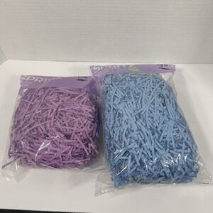 Set Of  2 Easter Grass Paper Shred Spritz- Blue 3oz, Purple  1.25 oz